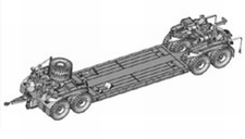 MINITANKS 300051  Kässbohrer 25t aanhanger   1:87