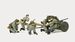 PREISER 16591  3,7cm PAK L/45 met bemanning 1:87