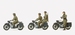 PREISER 16598  3x BMW R12 + 4 Kradschützen   1:87